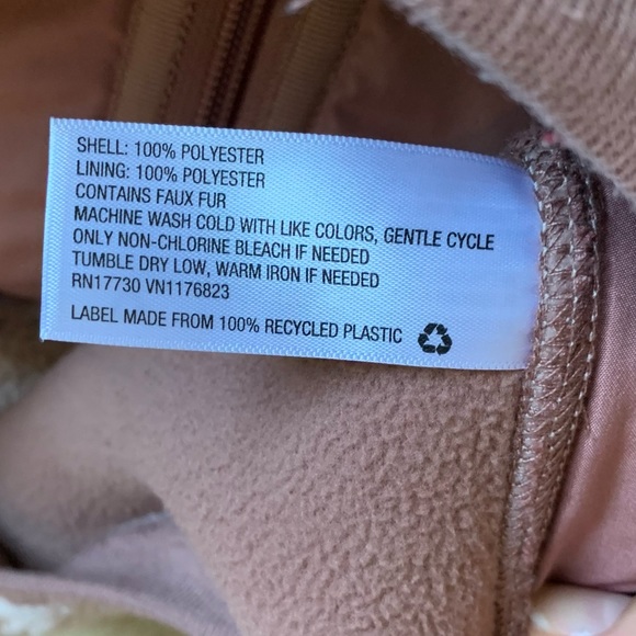 JOYLAB Maeve Light Pink Sherpa Jacket - Picture 3 of 5